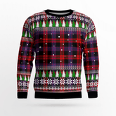 Clan Brown Modern Tartan Christmas Ugly Sweater PC51 Brown Modern Tartan Tartan Ugly Sweater